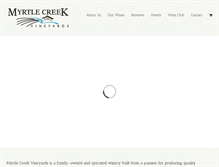 Tablet Screenshot of myrtlecreekvineyards.com